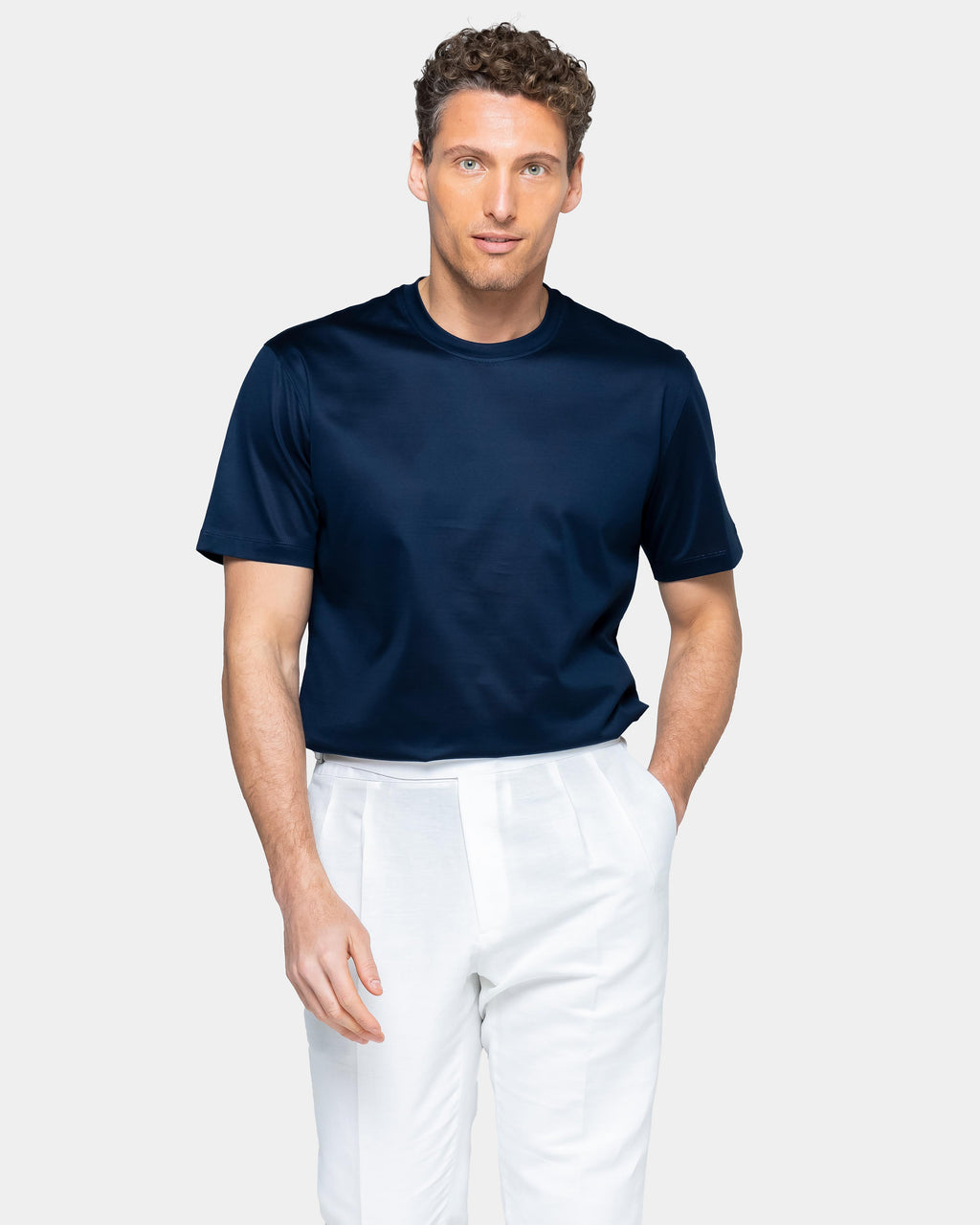 5 T-Shirt Uomo Tinta Unita 100% Cotone - Manica Corta, Girocollo - Alta Qualità - Foto 4