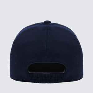 Blue Baseball Cap in 100% Pure Cashmere | Filatori