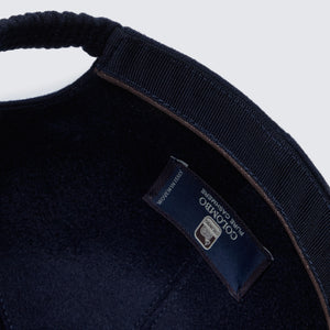 Cappellino da Baseball tinta unita Blu 100% Puro Cashmere | Filatori