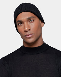 Black Beanie in Cashmere Silk | Filatori