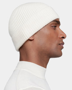 Pearl White Beanie in Cashmere Silk | Filatori