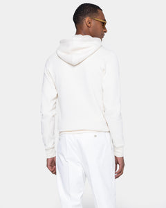 Natural White Hoodie in Cotton Cashmere | Filatori