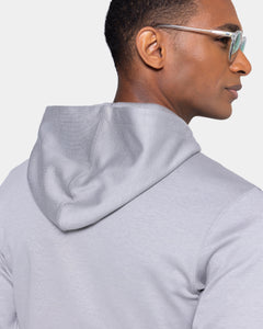 Grey Hoodie in double jersey Compact Cotton | Filatori