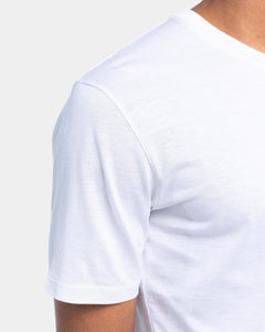 White Soft Short Sleeve T-Shirt Silk Cotton | Filatori 