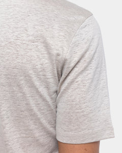 Sand Short Sleeve T-Shirt 100% European Linen | Filatori 