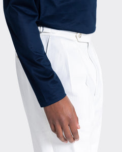 Blue Long Sleeve T-Shirt 100% Egyptian Cotton | Filatori 