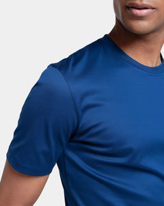 Blue Marine Short Sleeve T-Shirt 100% Ultra-fine Supima Cotton | Filatori 