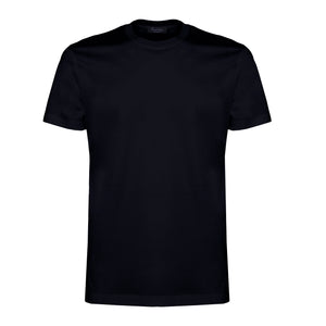 T shirt manica corta tinta unita Nero 100% Cotone Supima Ultra-fine | Filatori