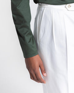 Military green Long Sleeve T-Shirt 100% Egyptian Cotton | Filatori 