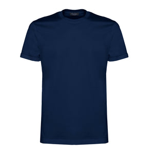 Blue Short Sleeve T-Shirt 100% Ultra-fine Supima Cotton | Filatori 